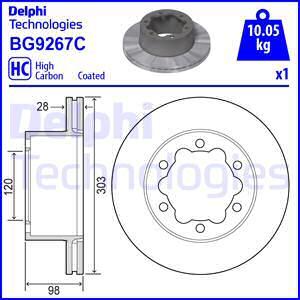 Delphi BG9267C - Brake Disc car-mod.net