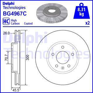Delphi BG4967C-18B1 - Brake Disc car-mod.net