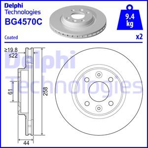 Delphi BG4570C-18B1 - Brake Disc car-mod.net