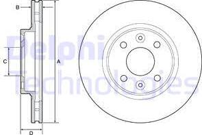 Delphi BG4570 - Brake Disc car-mod.net