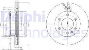 Delphi BG4032C - Brake Disc car-mod.net