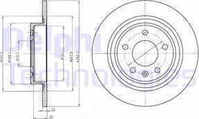 Delphi BG4279C-18B1 - Brake Disc car-mod.net
