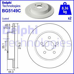 Delphi BG5149C - Brake Disc car-mod.net