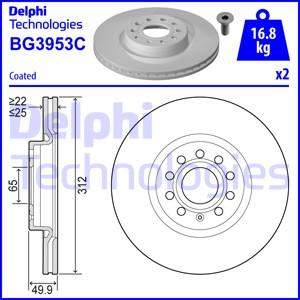 Delphi BG3953C-18B1 - Brake Disc car-mod.net