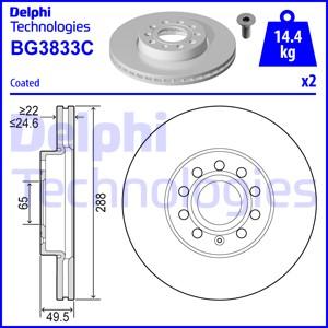 Delphi BG3833C-18B1 - Brake Disc car-mod.net