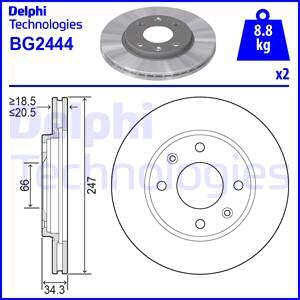 Delphi BG2444 - Brake Disc car-mod.net