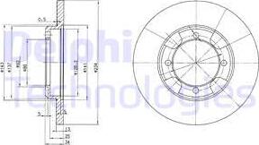 Delphi BG2807 - Brake Disc car-mod.net