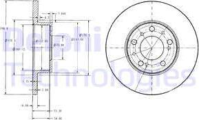 Delphi BG2257 - Brake Disc car-mod.net