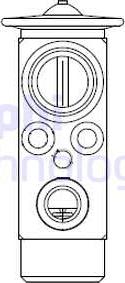 Delphi CB1024V - Expansion Valve, air conditioning car-mod.net