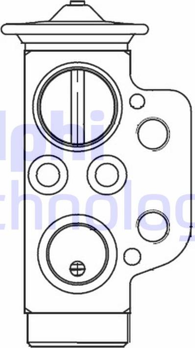 Delphi CB1022V - Expansion Valve, air conditioning car-mod.net
