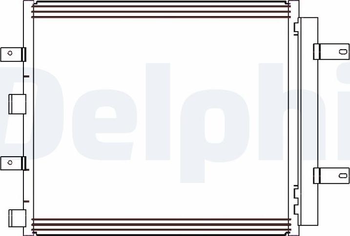 Delphi CF20241 - Condenser, air conditioning car-mod.net