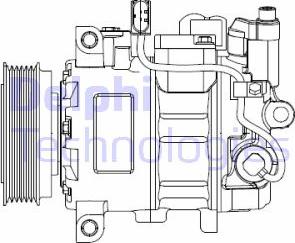 Delphi CS20476 - Compressor, air conditioning car-mod.net