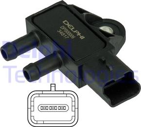 Delphi DPS00006 - Exhaust pressure Sensor car-mod.net