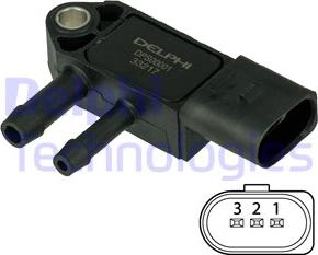 Delphi DPS00001 - Exhaust pressure Sensor car-mod.net