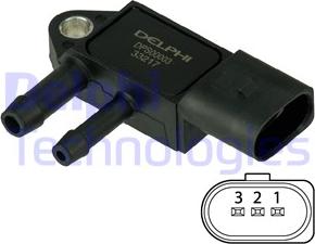 Delphi DPS00003 - Exhaust pressure Sensor car-mod.net