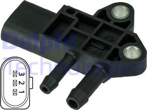 Delphi DPS00002 - Exhaust pressure Sensor car-mod.net