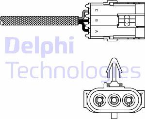 Delphi ES10970-12B1 - Oxygen, Lambda Sensor car-mod.net