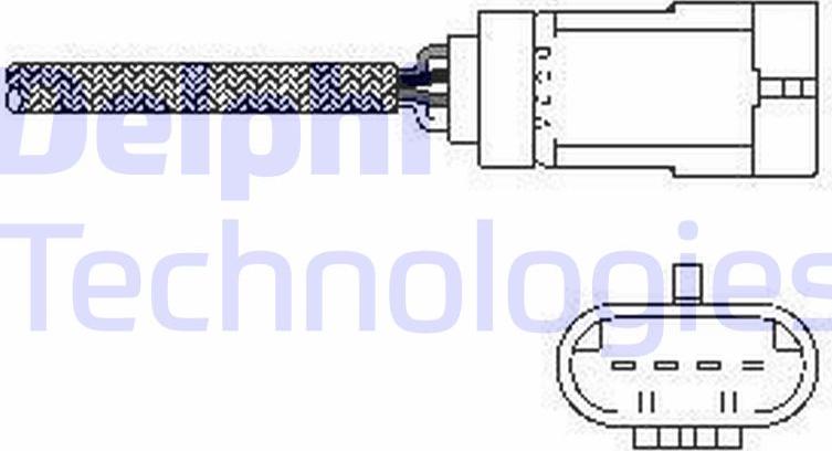 Delphi ES10793-12B1 - Oxygen, Lambda Sensor car-mod.net