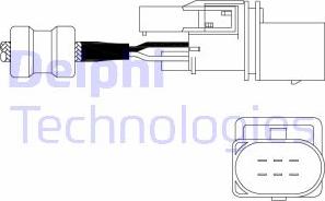 Delphi ES11014-12B1 - Oxygen, Lambda Sensor car-mod.net