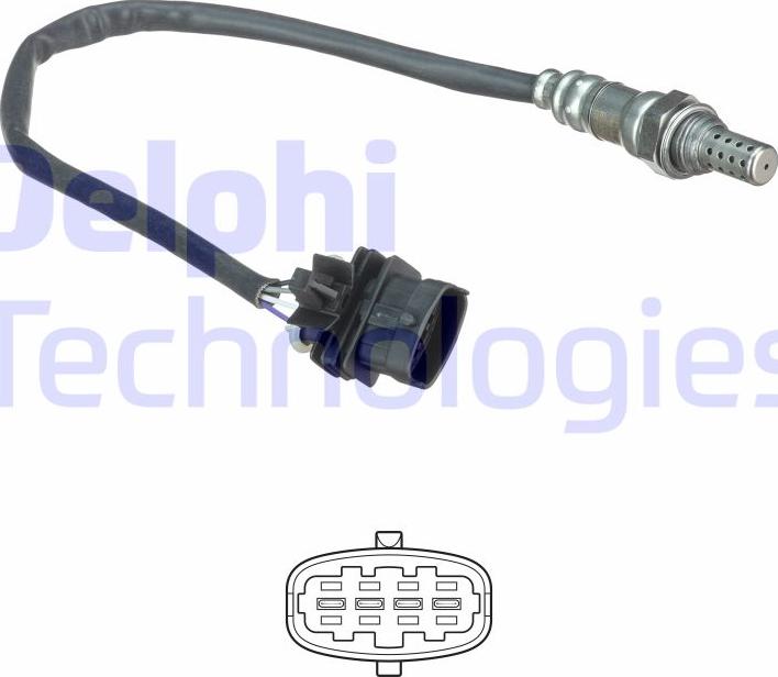 Delphi ES20491-12B1 - Oxygen, Lambda Sensor car-mod.net