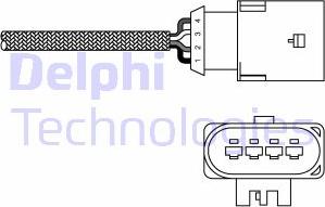 Delphi ES20303-12B1 - Oxygen, Lambda Sensor car-mod.net