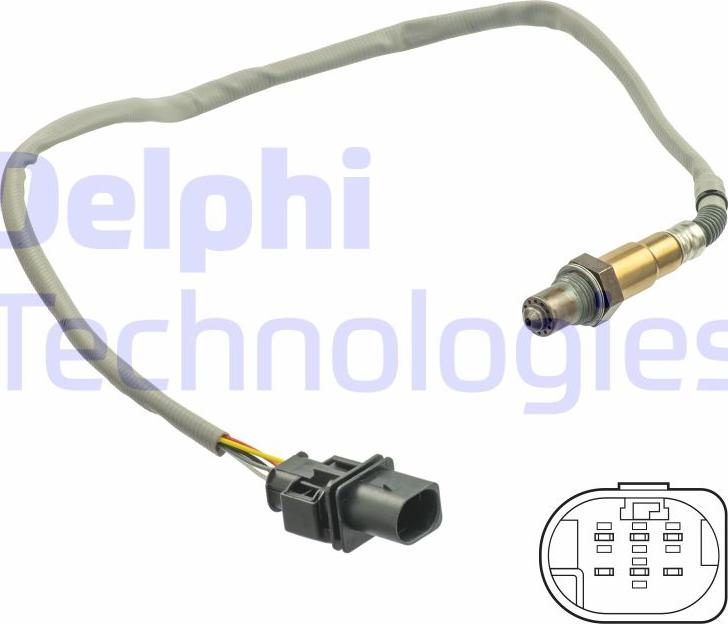 Delphi ES21065-12B1 - Oxygen, Lambda Sensor car-mod.net