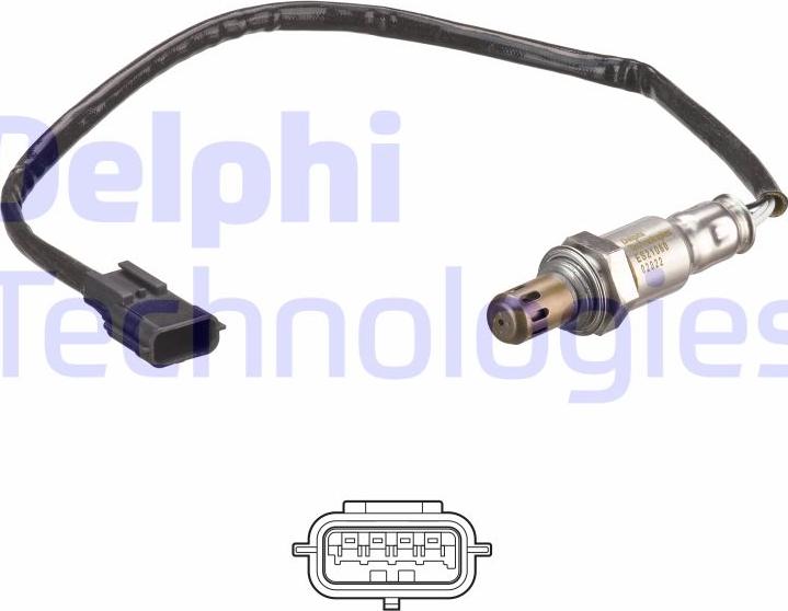 Delphi ES21060-12B1 - Oxygen, Lambda Sensor car-mod.net