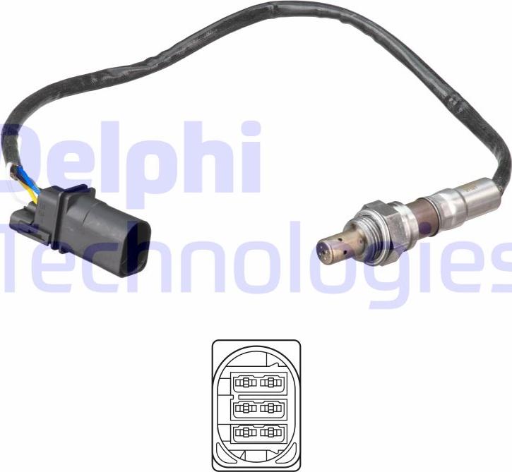 Delphi ES21149-12B1 - Oxygen, Lambda Sensor car-mod.net
