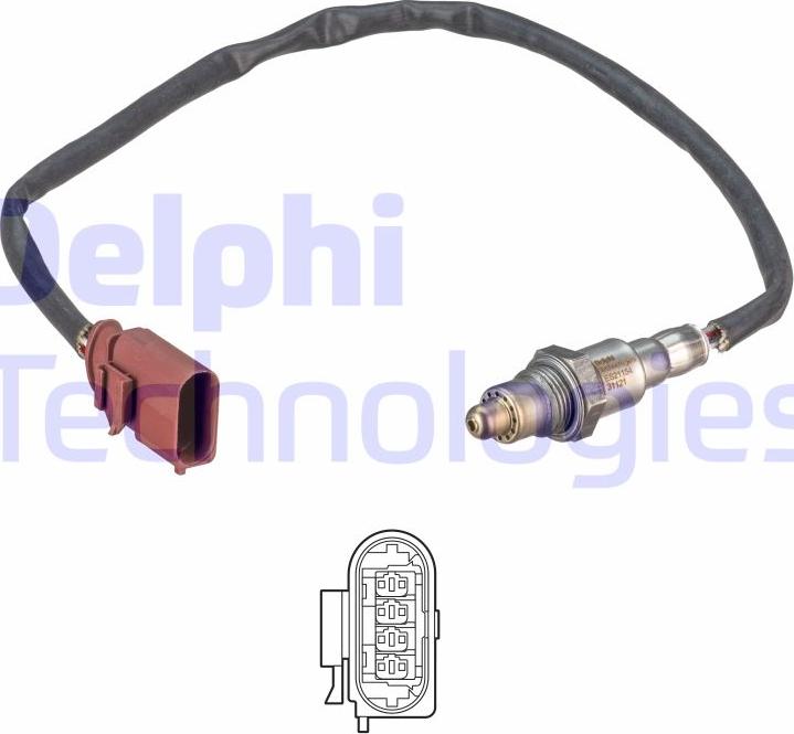 Delphi ES21154-12B1 - Oxygen, Lambda Sensor car-mod.net