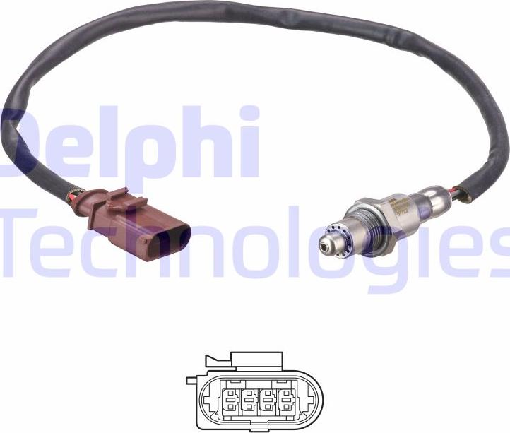 Delphi ES21155-12B1 - Oxygen, Lambda Sensor car-mod.net