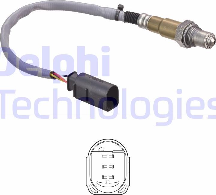 Delphi ES21133-12B1 - Oxygen, Lambda Sensor car-mod.net