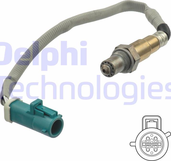 Delphi ES21121-12B1 - Oxygen, Lambda Sensor car-mod.net