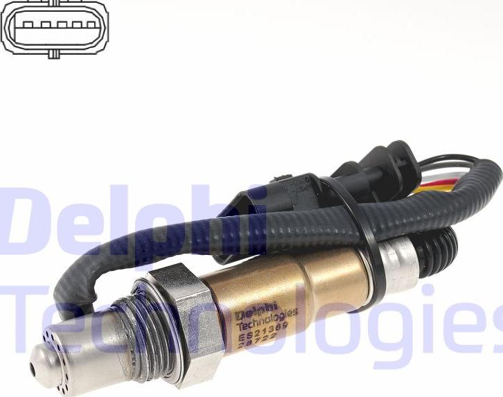 Delphi ES21369-12B1 - Oxygen, Lambda Sensor car-mod.net