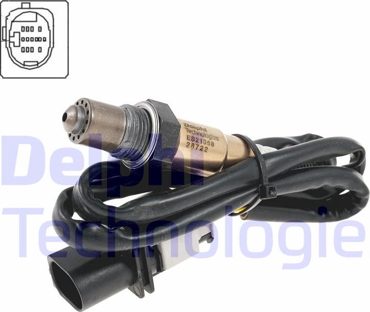Delphi ES21368-12B1 - Oxygen, Lambda Sensor car-mod.net