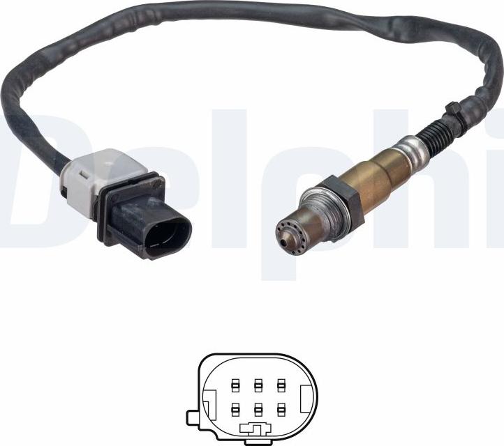 Delphi ES21302-12B1 - Oxygen, Lambda Sensor car-mod.net