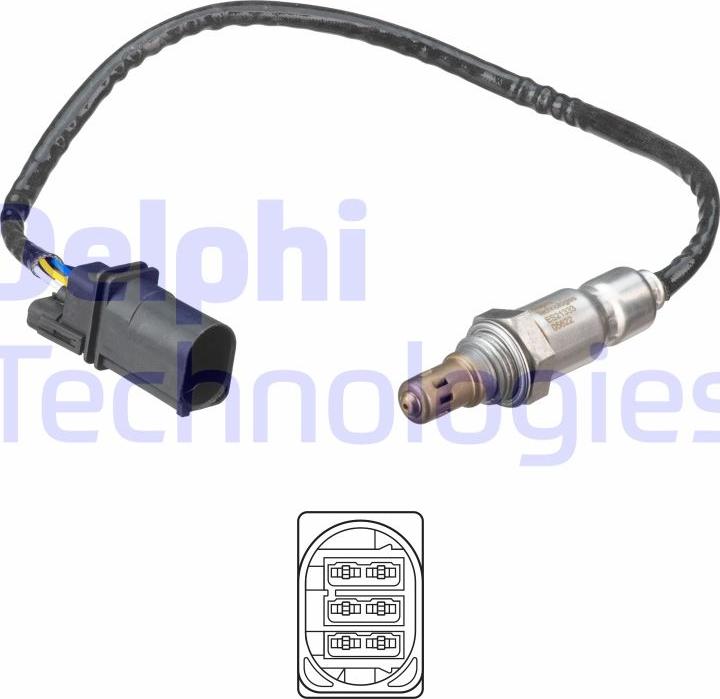 Delphi ES21333-12B1 - Oxygen, Lambda Sensor car-mod.net