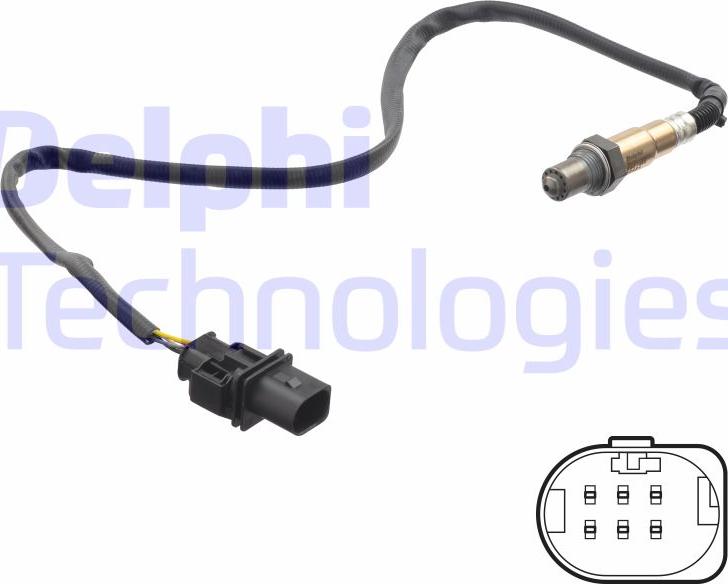 Delphi ES21322-12B1 - Oxygen, Lambda Sensor car-mod.net