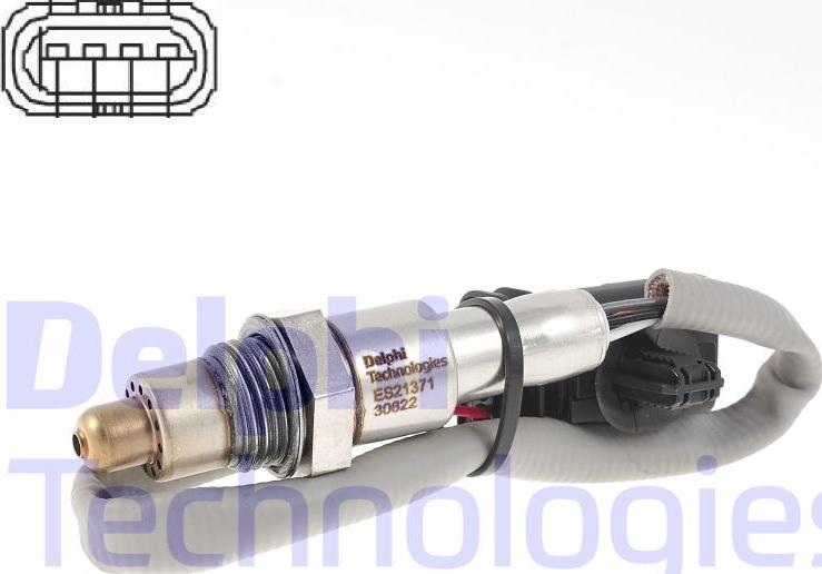 Delphi ES21371-12B1 - Oxygen, Lambda Sensor car-mod.net