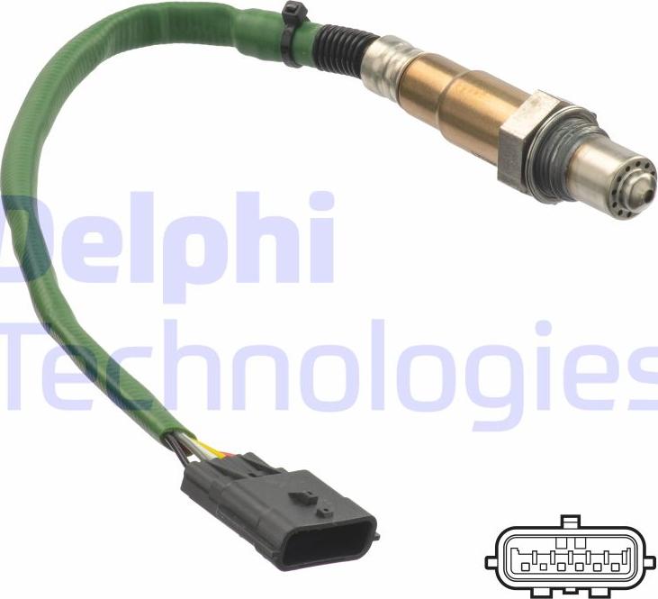 Delphi ES21250-12B1 - Oxygen, Lambda Sensor car-mod.net