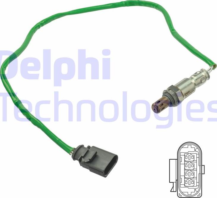 Delphi ES21206-12B1 - Oxygen, Lambda Sensor car-mod.net