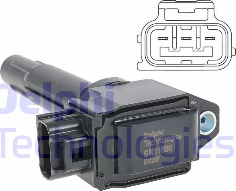 Delphi GN11090-12B1 - Ignition Coil car-mod.net