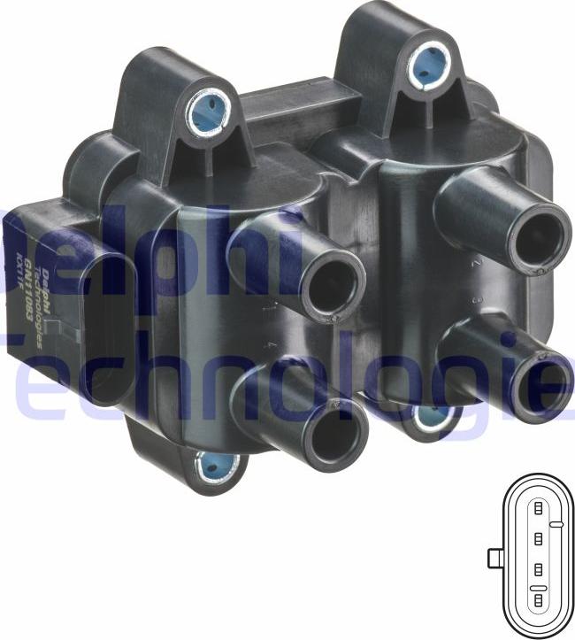 Delphi GN11083-12B1 - Ignition Coil car-mod.net