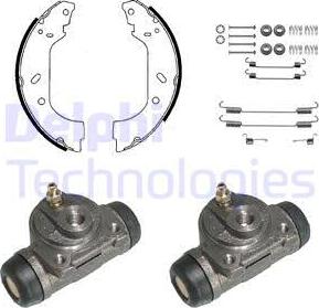 Delphi KP906 - Drum Brake Shoe Set car-mod.net