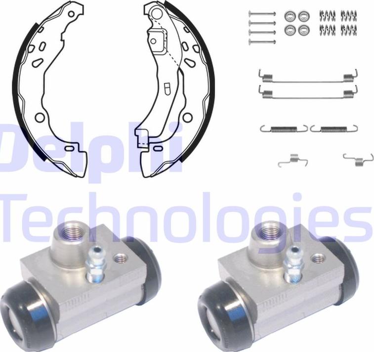 Delphi KP1077 - Drum Brake Shoe Set car-mod.net
