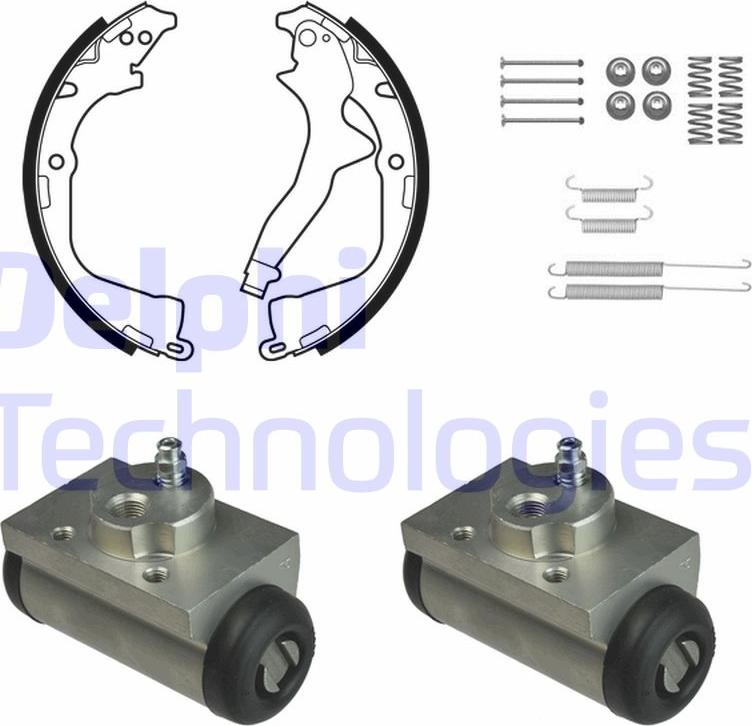 Delphi KP1145 - Drum Brake Shoe Set car-mod.net