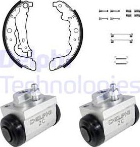 Delphi KP1140 - Drum Brake Shoe Set car-mod.net