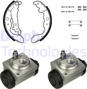 Delphi KP1139 - Drum Brake Shoe Set car-mod.net
