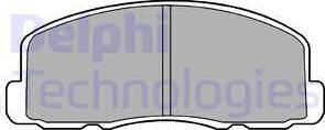 Delphi LP458 - Brake Pad Set, disc brake car-mod.net