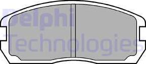 Delphi LP467 - Brake Pad Set, disc brake car-mod.net