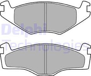 Delphi LP420 - Brake Pad Set, disc brake car-mod.net